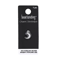 Sterling Silver Moon Icon Charm by Bead Landing™