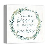 Bunny Kisses and Easter Wishes Canvas Art