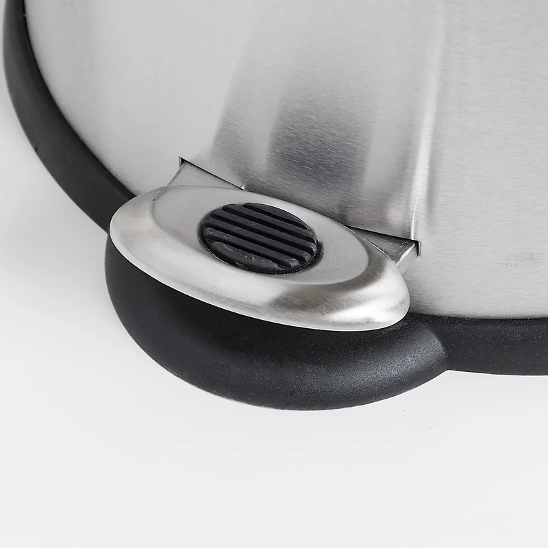 Honey Can Do 5L Oval Stainless Steel Step Trash Can