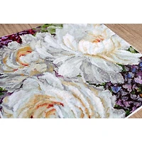 Letistitch White Roses Counted Cross Stitch Kit