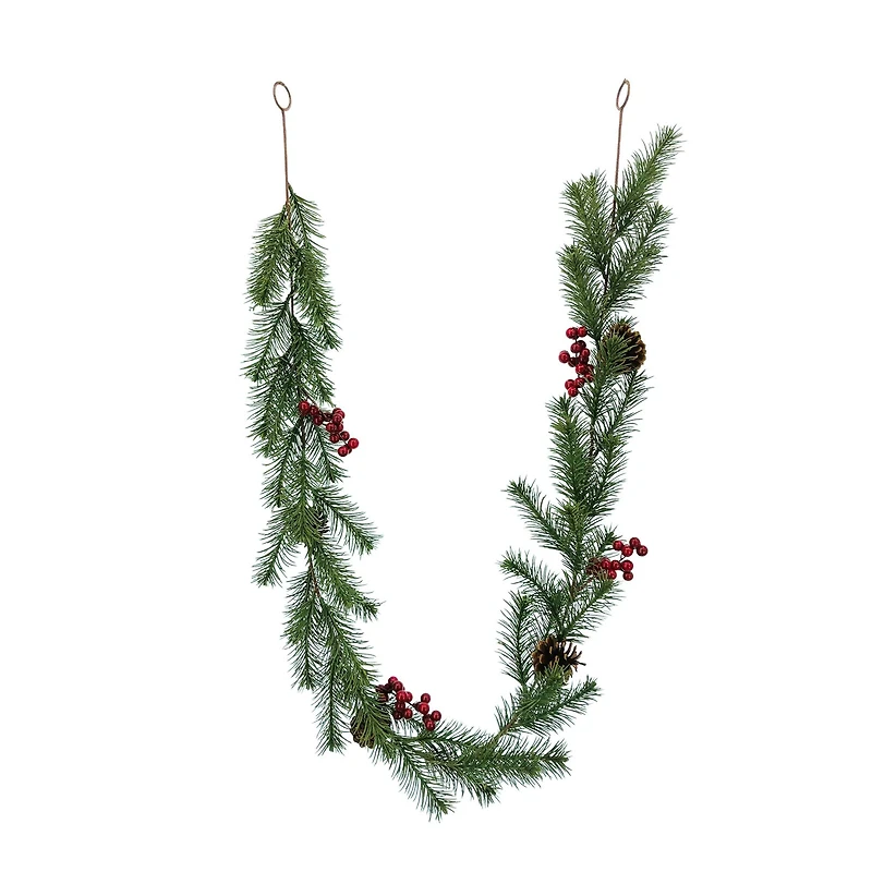 6ft. Angel Pine & Red Berry Garland by Ashland®