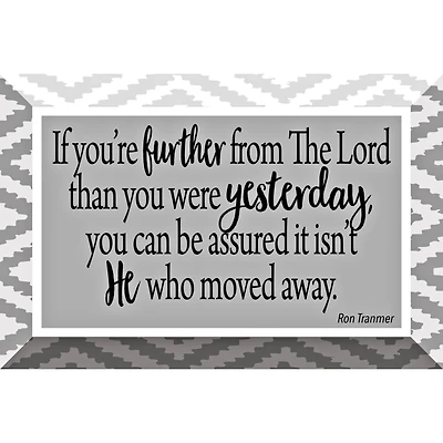 If You're Further Glass Plaque with Easel