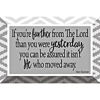 If You're Further Glass Plaque with Easel