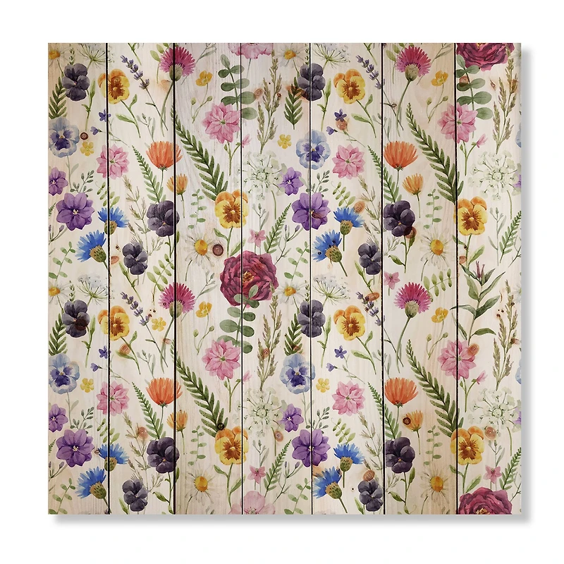 Designart - Wildflowers Floral Pattern II