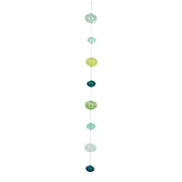 Hello Honey® 4ft. Blues & Greens Hand Blown Bubble Glass Garland