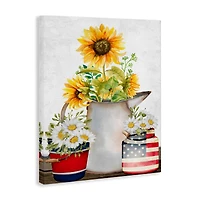Stupell Industries Americana Flower Bouquets Canvas Wall Art
