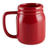 DII® Red Mason Jar Ceramic Mugs, 2ct.