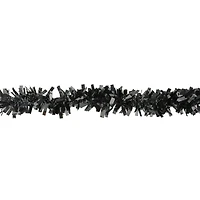 50ft. Wide Cut Black Halloween Tinsel Garland