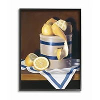 Stupell Industries Still-Life Country Lemon Peel in Jar Wall Art in Frame