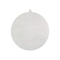 18" Whitewashed Round Plaque by Make Market®