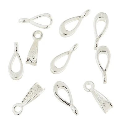12 Packs: 10 ct. (120 total) Silver Bails by Bead Landing™