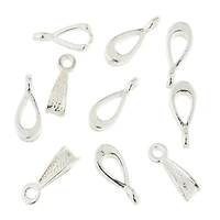 12 Packs: 10 ct. (120 total) Silver Bails by Bead Landing™