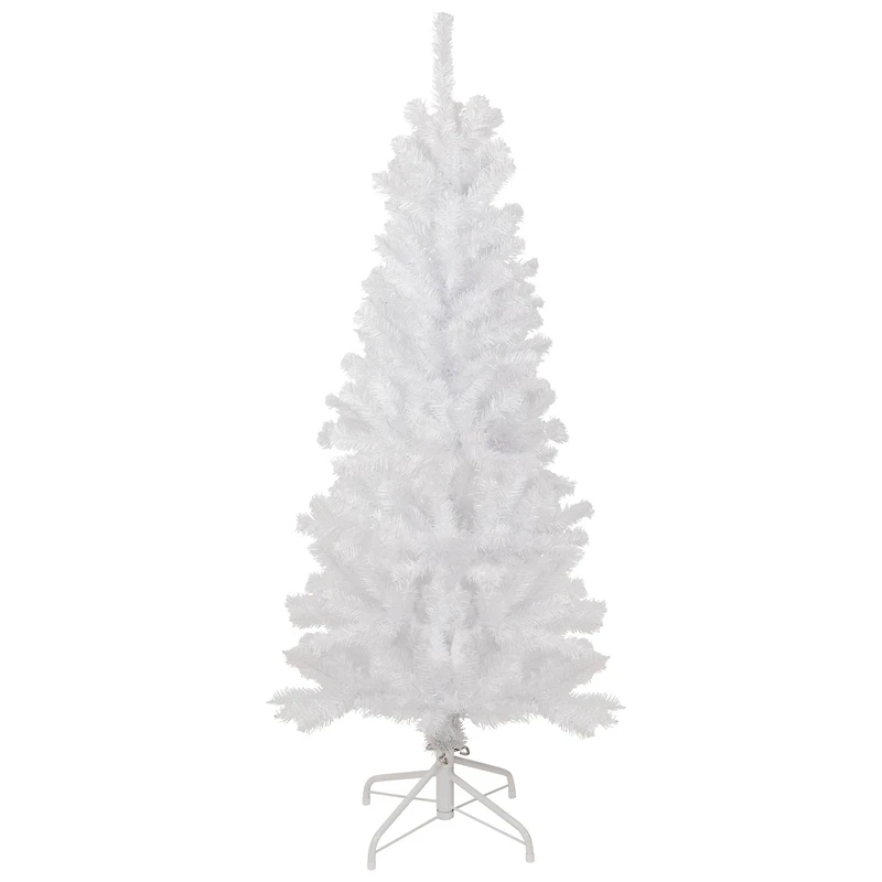 4.5ft. Unlit White Georgian Pine Pencil Artificial Christmas Tree