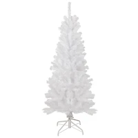4.5ft. Unlit White Georgian Pine Pencil Artificial Christmas Tree