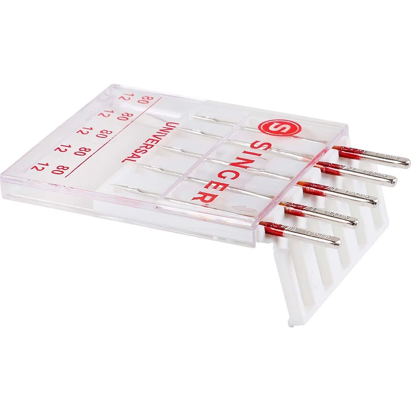 SINGER® Size 80/12 Universal Regular Point Sewing Machine Needles, 5ct.