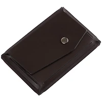 JAM Paper Italian Leather Business Card Holder Case with Angular Flap