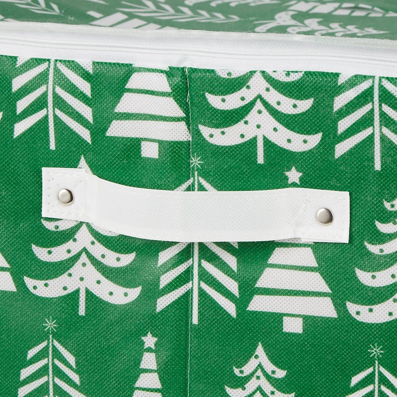 DII® Triple Christmas Tree Print Large Ornament Storage