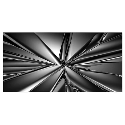 Designart Futuristic Crystal Background Oversized Abstract Canvas Art Print