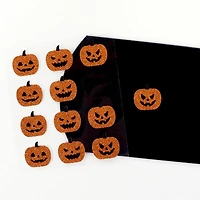 Halloween Orange Jack-o'-Lantern Glitter Stickers by Recollections™