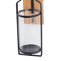 Black Poplar Farmhouse Wall Sconce, 6" x 6" x 7"