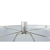 Hello Honey® 28.7" Faceted Aged Pewter Metal Column Table Lamp
