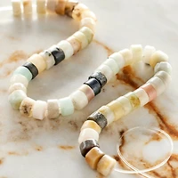 Aqua Amazonite Round Heishi Beads by Bead Landing™, 6mm