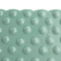 Hello Honey® 11" Mint Ceramic Hobnail Planter with Scalloped Edge