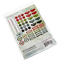 49 And Market ARToptions Holiday Wishes Chipboard Bits