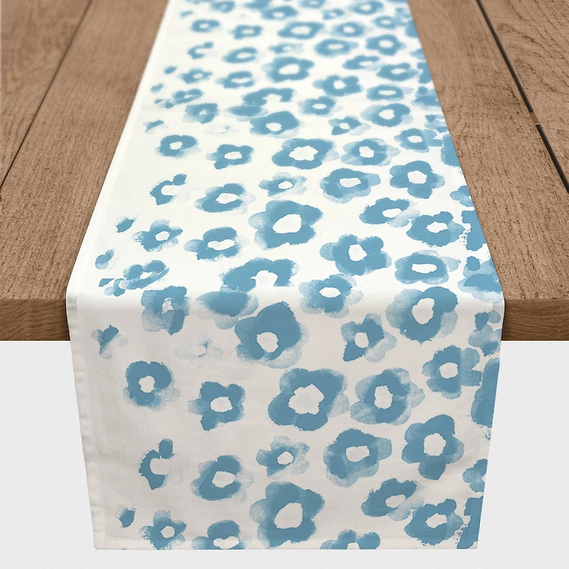 Blue Cheetah Indoor/Outdoor Table Runner