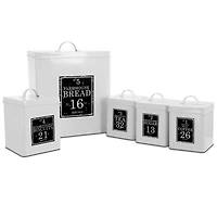 MegaChef Kitchen Food Storage & Organization & 5-Piece Canister Set
