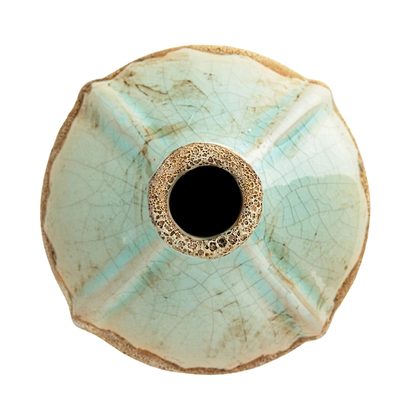 Hello Honey® Distressed Finish Brown & White Terracotta Vase Set