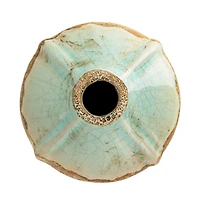 Hello Honey® Distressed Finish Brown & White Terracotta Vase Set