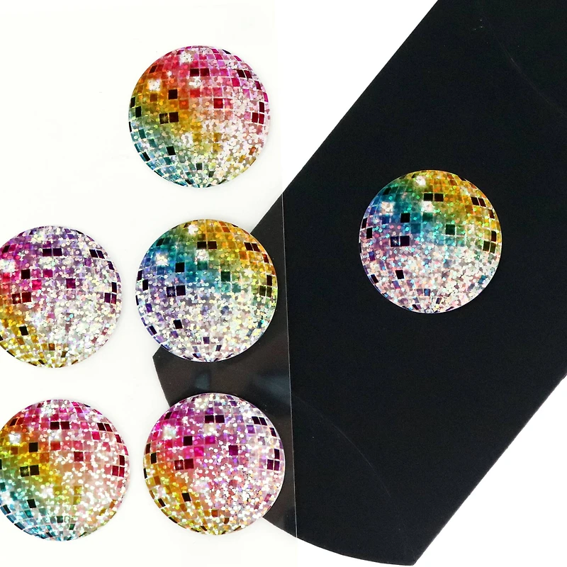 Holographic Pastel Discoball Stickers by Recollections™
