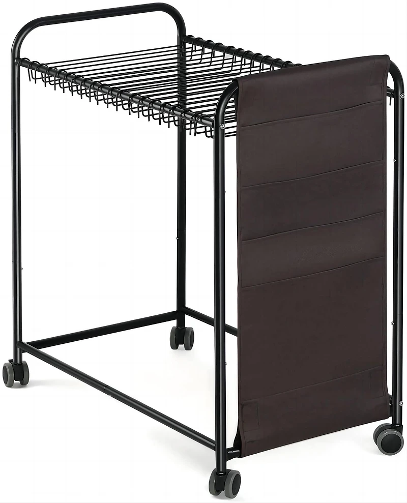 NEX™ Black 20-Hanger Rolling Trolley Closet Organizer
