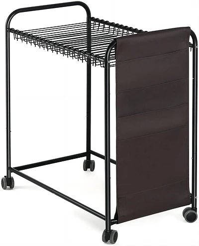 NEX™ Black 20-Hanger Rolling Trolley Closet Organizer