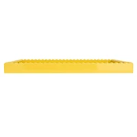 Hello Honey® 19" Yellow Sunny Wood Tray with Handles