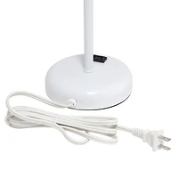 LimeLights White Base Lamp with Charging Outlet