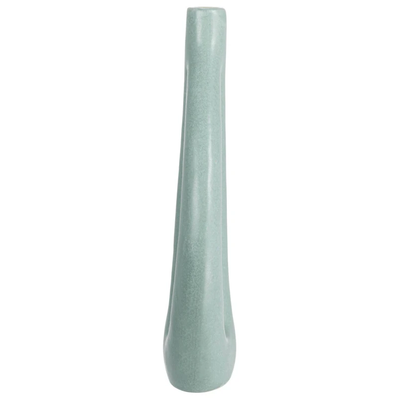 Hello Honey® Bloomingville 15" Matte Blue Stoneware Sculptural Vase