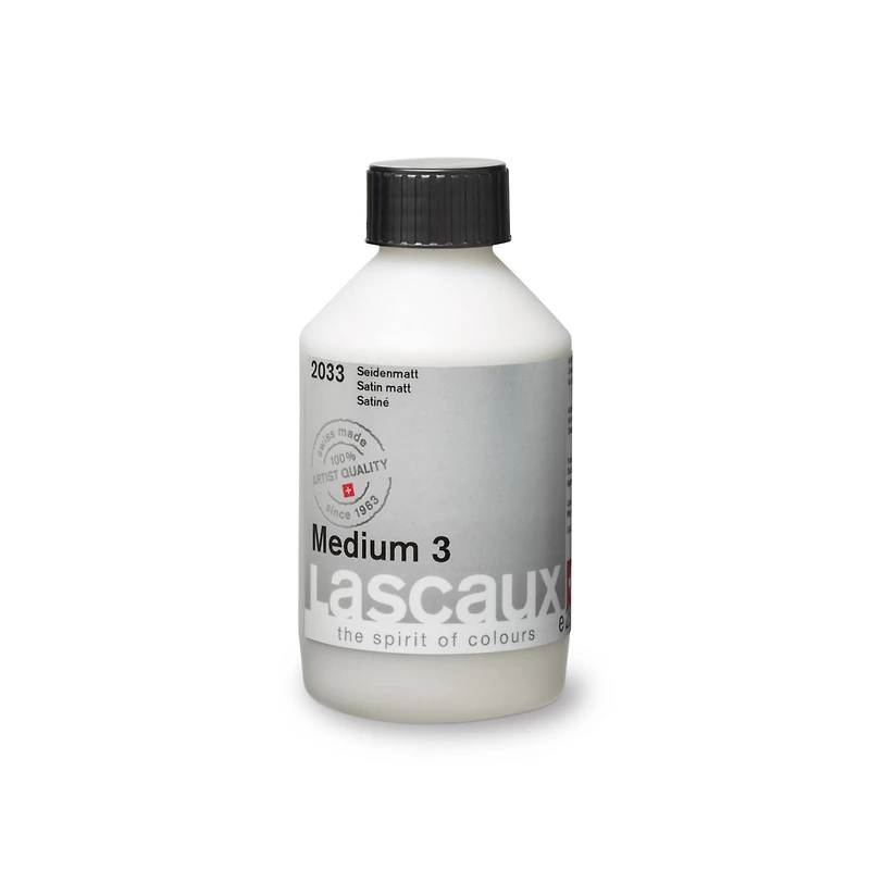 Lascaux Medium 3 Satin Acrylic Medium, 250mL