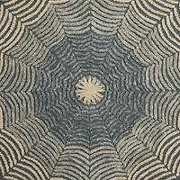 Light Gray Wool Contemporary Hand Hooked Rug, 5ft. x 8ft.