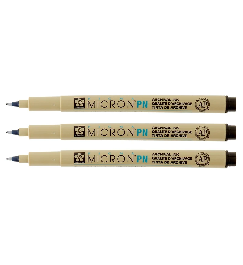 12 Packs: 3 ct. (36 total) Pigma® Micron™ PN Durable Plastic Nib Black Pens