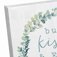 Bunny Kisses and Easter Wishes Canvas Art