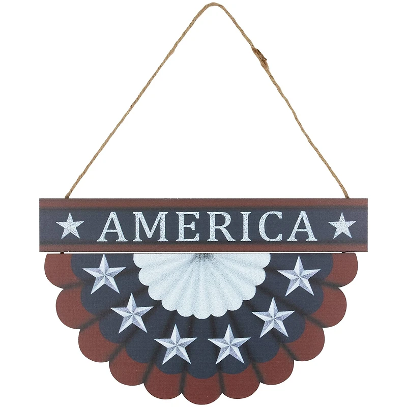 11.75" Red, White & Blue America Wall Bunting Patriotic Hanging Accent