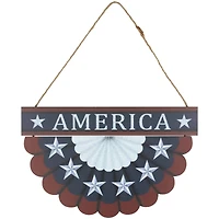 11.75" Red, White & Blue America Wall Bunting Patriotic Hanging Accent