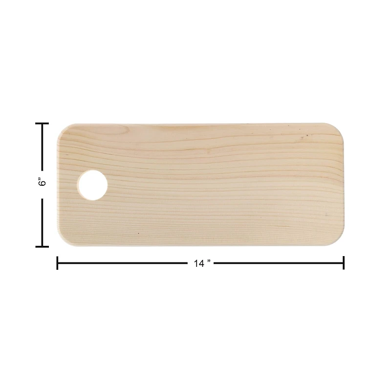 Good Wood by Leisure Arts 14" Pine Rectangle Board