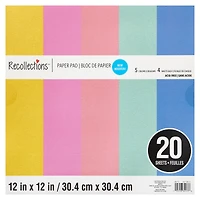 Pastel Shimmer Paper Pad by Recollections™, 12" x 12"