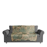 Tropical Palm Coral Fleece Blanket