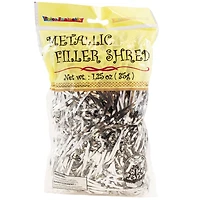 JAM Paper Silver Metallic Crinkle Cut Shred Tissue Paper