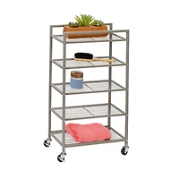 Honey Can Do 5-Tier Rolling Bathroom Storage Cart
