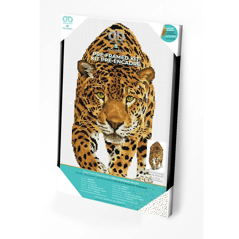 Diamond Dotz® Intermediate On the Prowl Pre-Framed Diamond Painting Kit